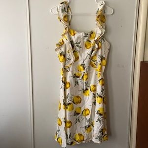 Lemon print skater dress